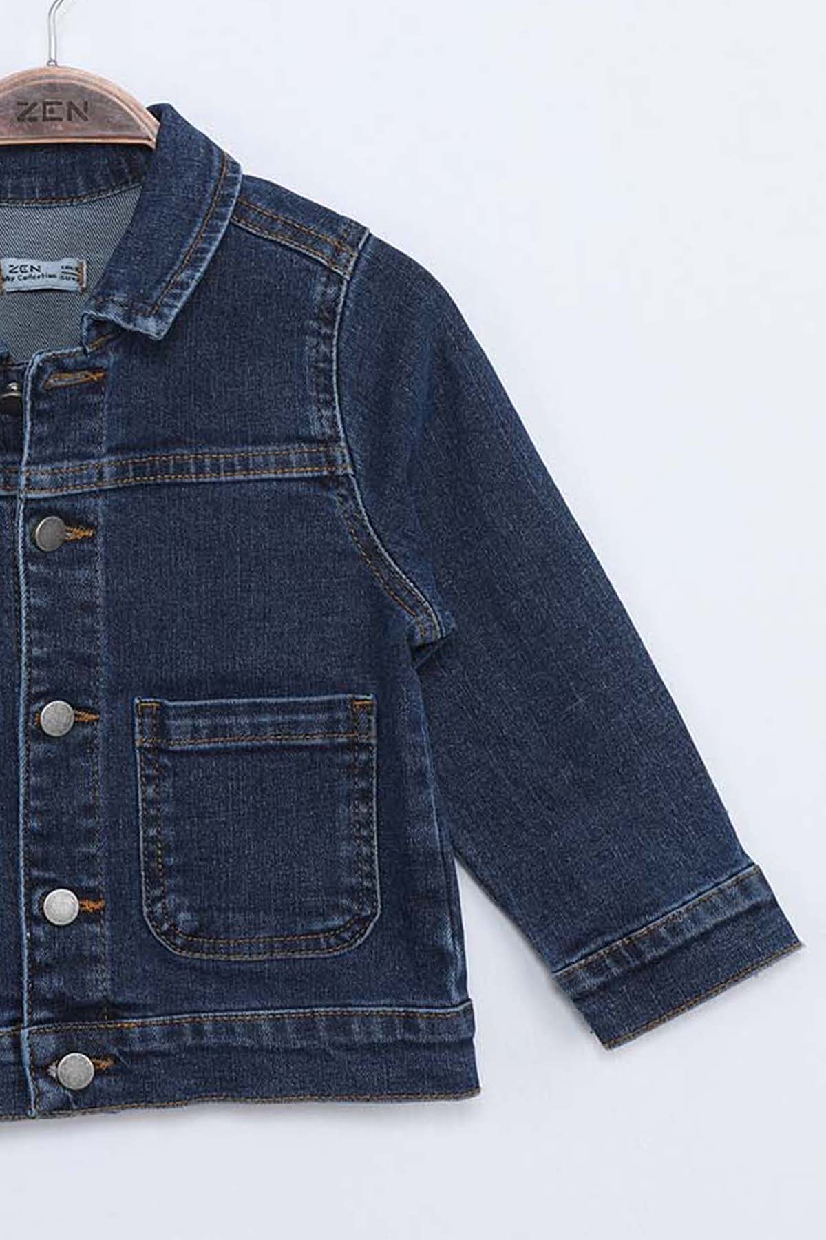 ZEN Enfant - Veste Denim Boutonné - JEANS 4