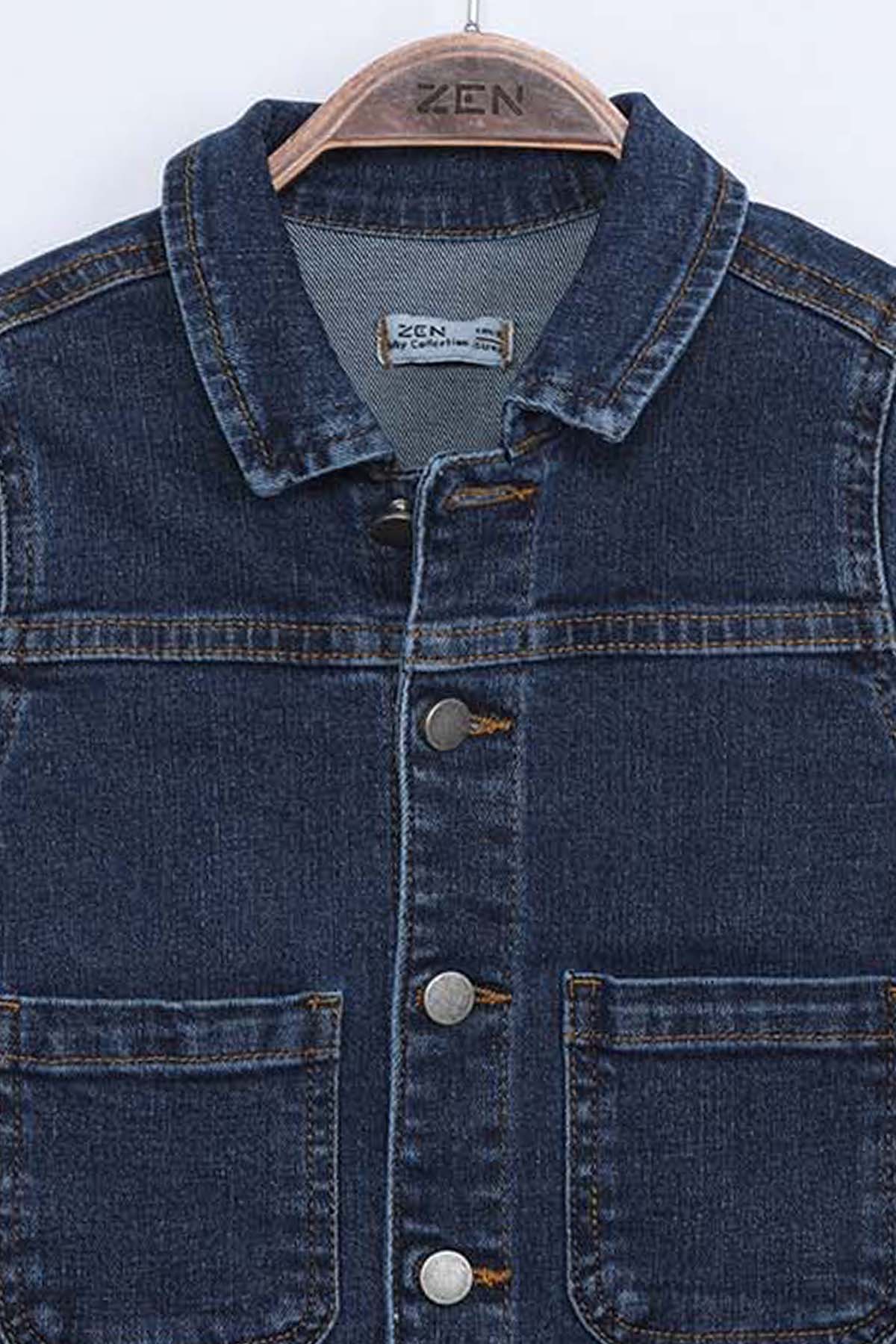ZEN Enfant - Veste Denim Boutonné - JEANS 3