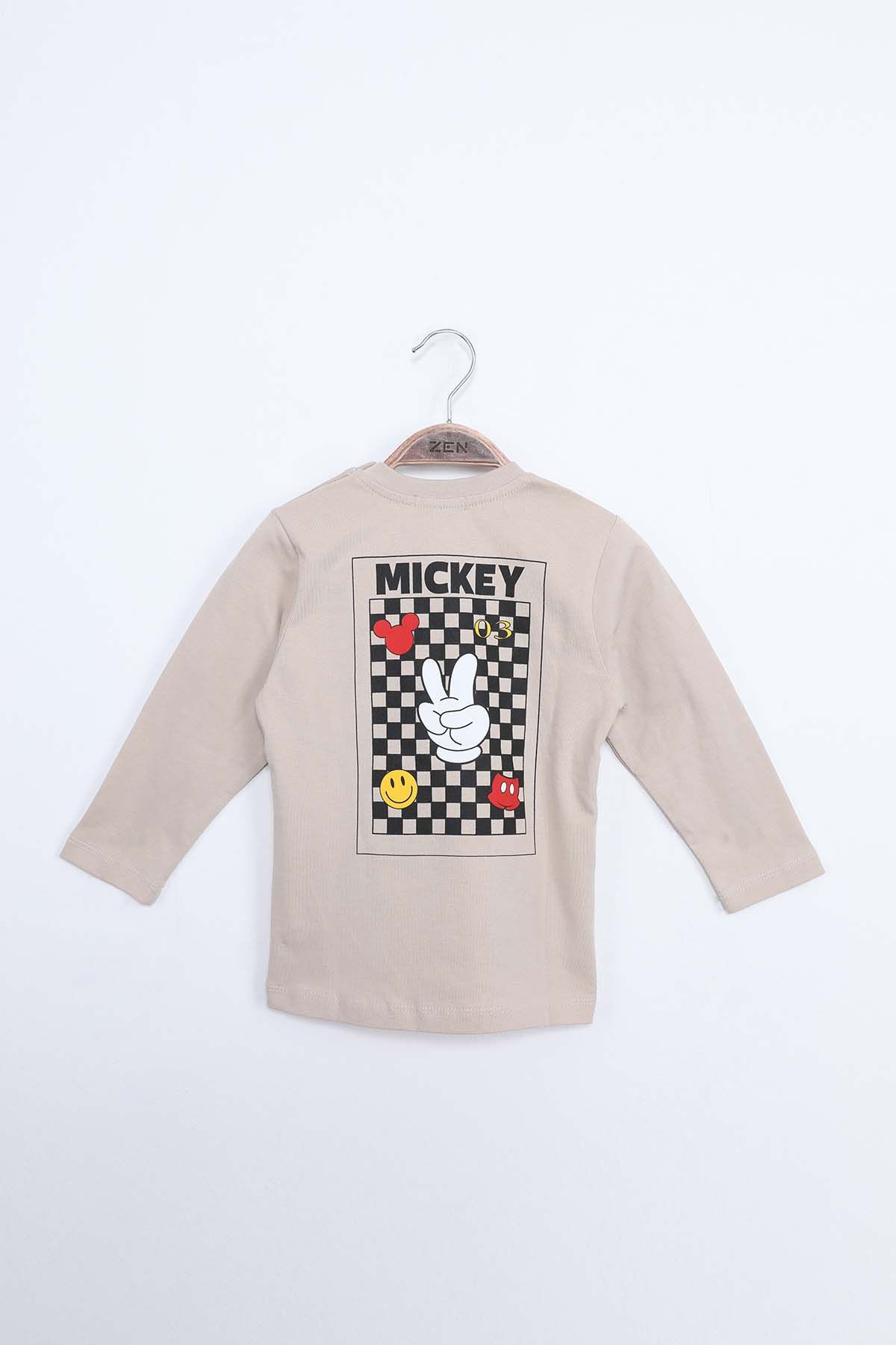 ZEN Enfant - T-Shirt Manches Longues Coupe Droite - BEIGE 3