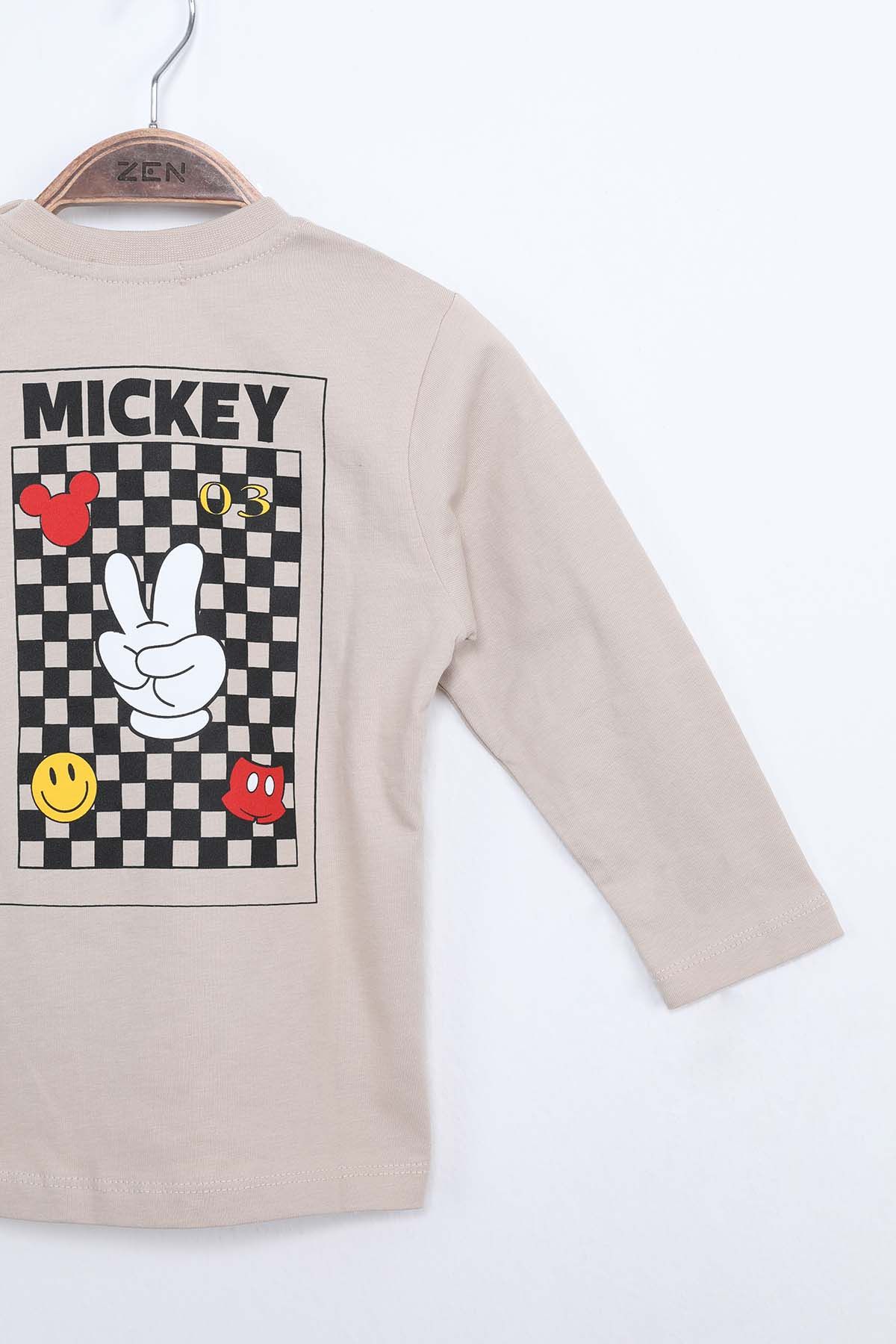 ZEN Enfant - T-Shirt Manches Longues Coupe Droite - BEIGE 4