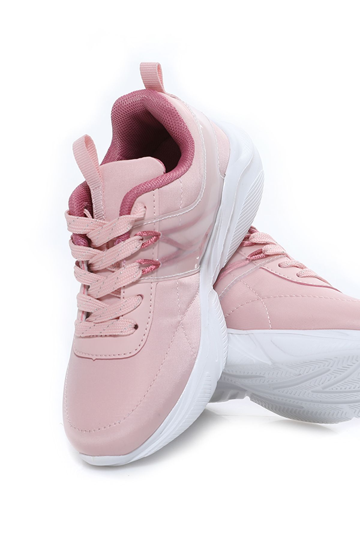 ZEN Enfant - BASKET rose pour fille a semelle platforme  - 12 ROSE 2