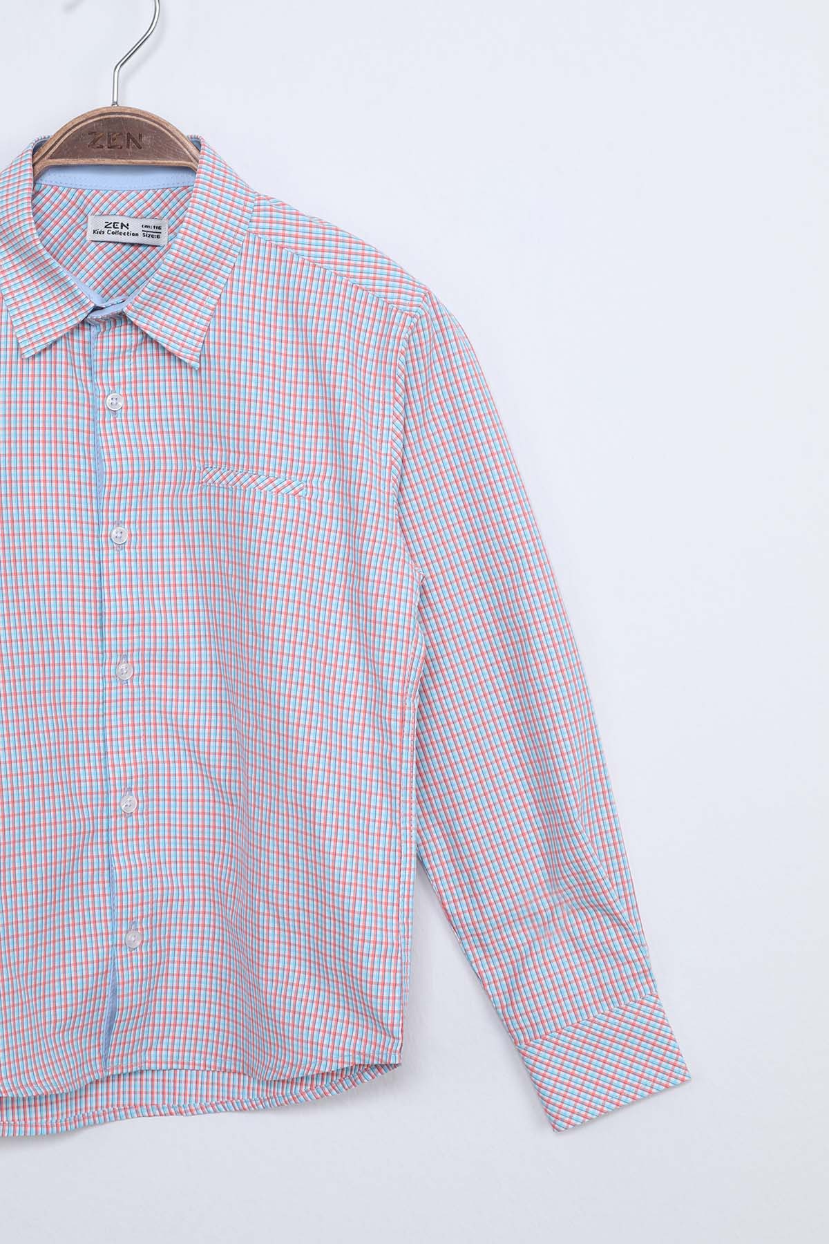 ZEN Enfant - Chemise A Carreaux - BLANC 2