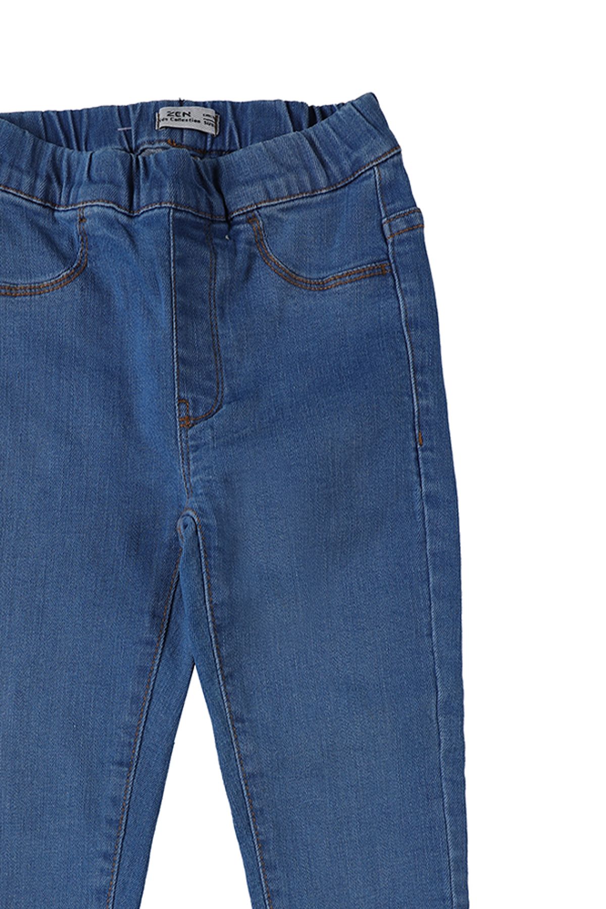 ZEN Enfant - PANTALON JEGGING pour fille en bleu  - JEANS 2