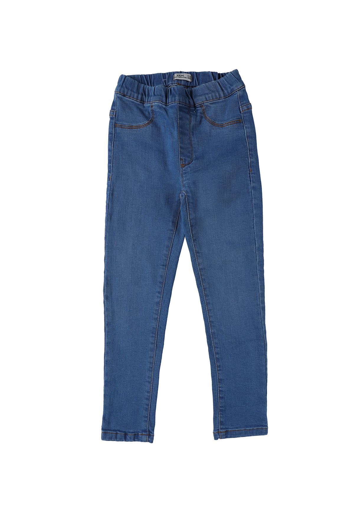 ZEN Enfant - PANTALON JEGGING pour fille en bleu  - JEANS