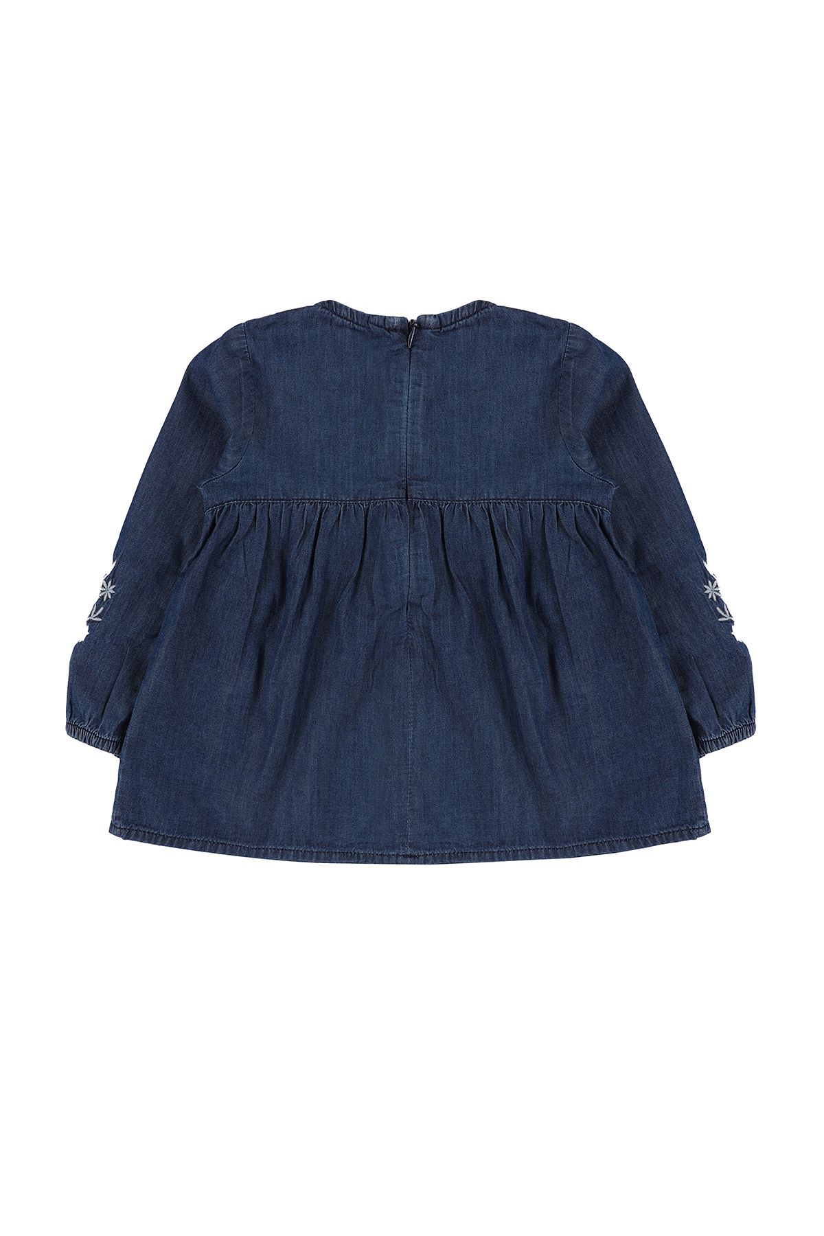 ZEN Enfant - Blouse bébé fillette à col rond et manches longues - Jeans 3