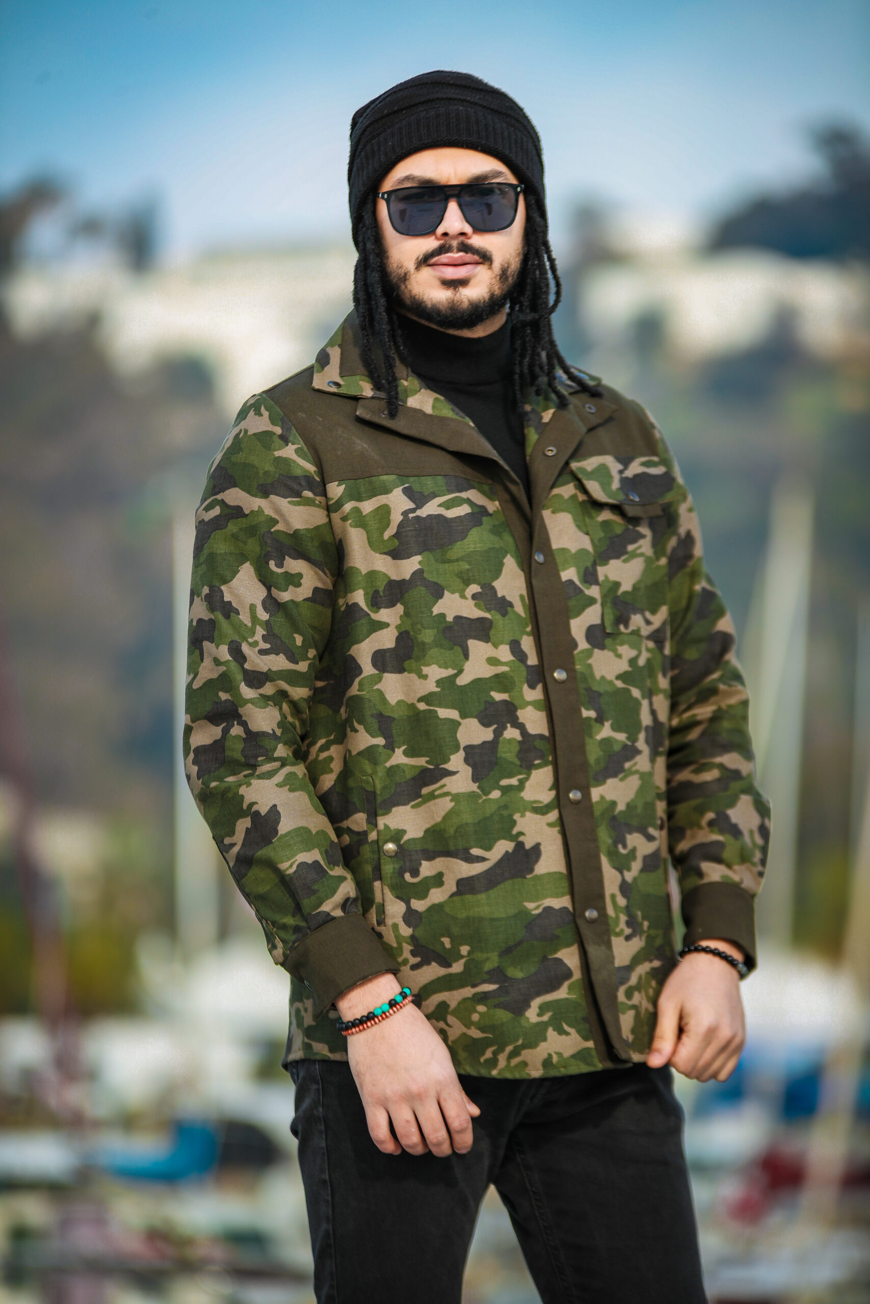 Veste Camouflage Militaire Homme - Polaire Imperméable Avec Capuche | Pour Pêche, Randonnée, Plein Air | Style Décontracté, Coupe Ajustée