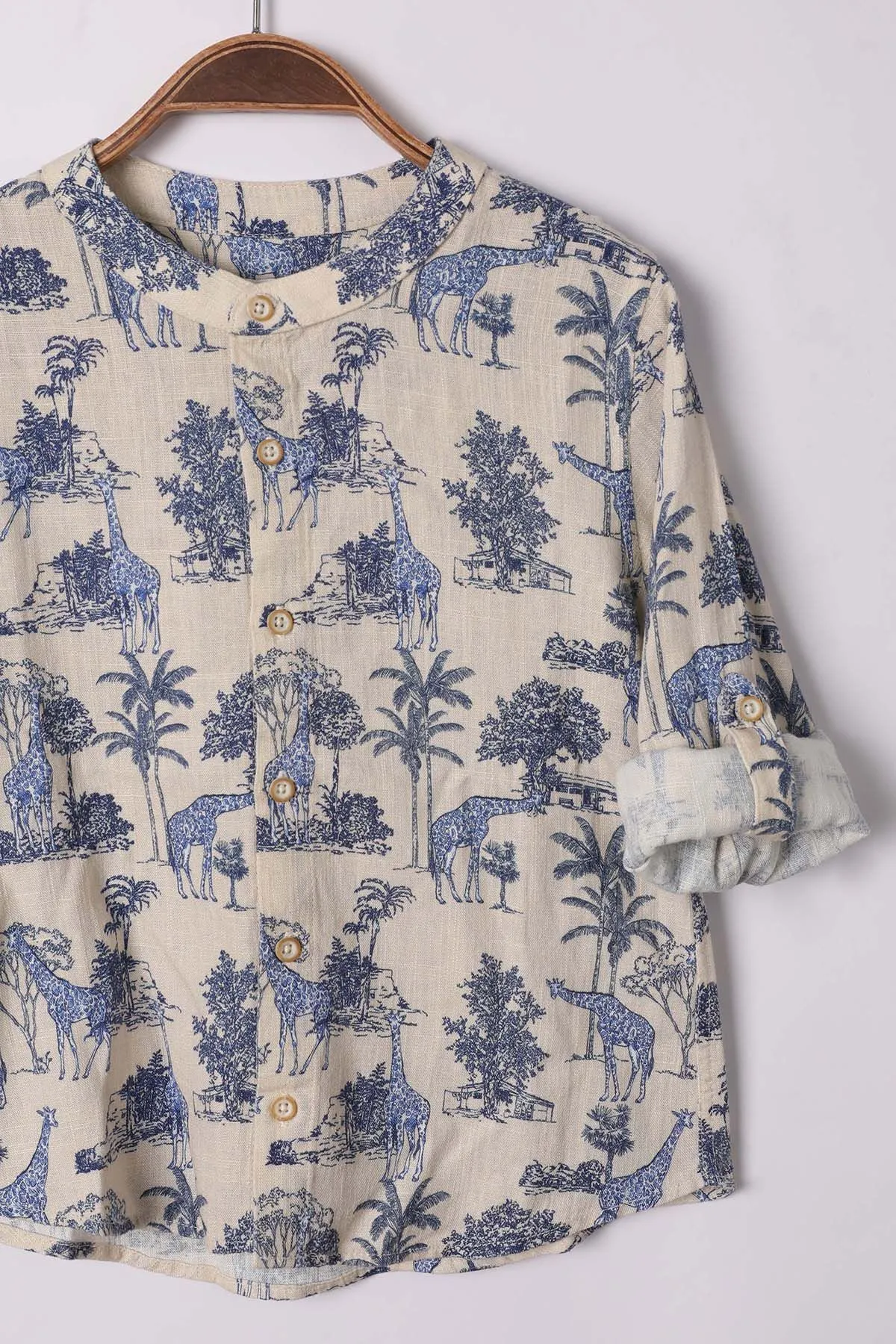 Zen Enfant - CHEMISE À MOTIFS IMPRIMÉS - Ecru 2