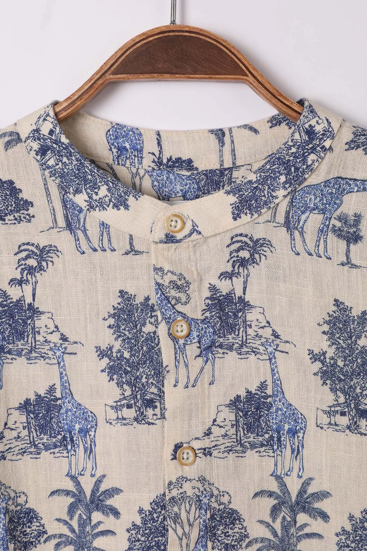 Zen Enfant - CHEMISE À MOTIFS IMPRIMÉS - Ecru 3