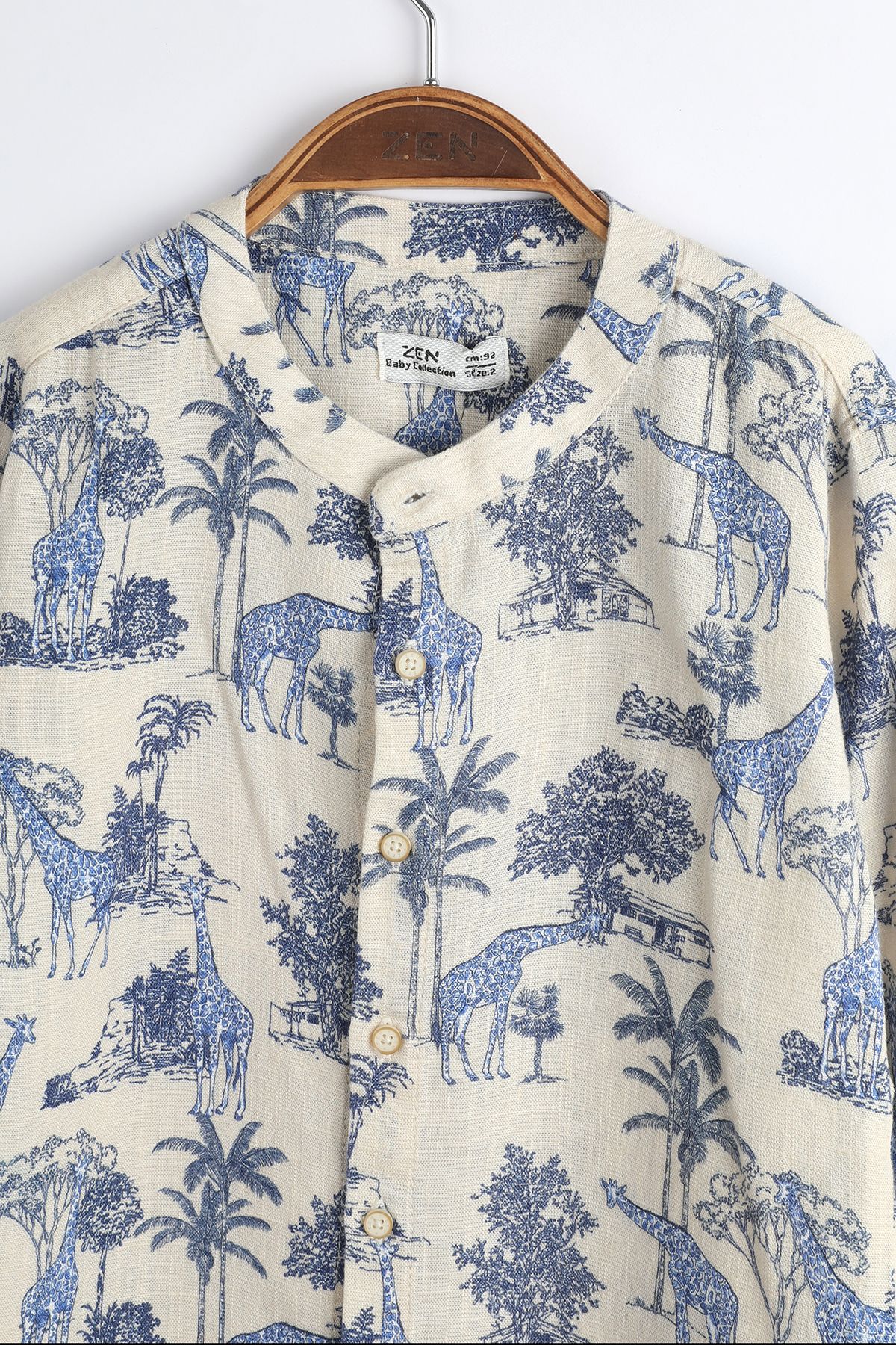 Zen Enfant - CHEMISE À MOTIFS IMPRIMÉS - Ecru 6