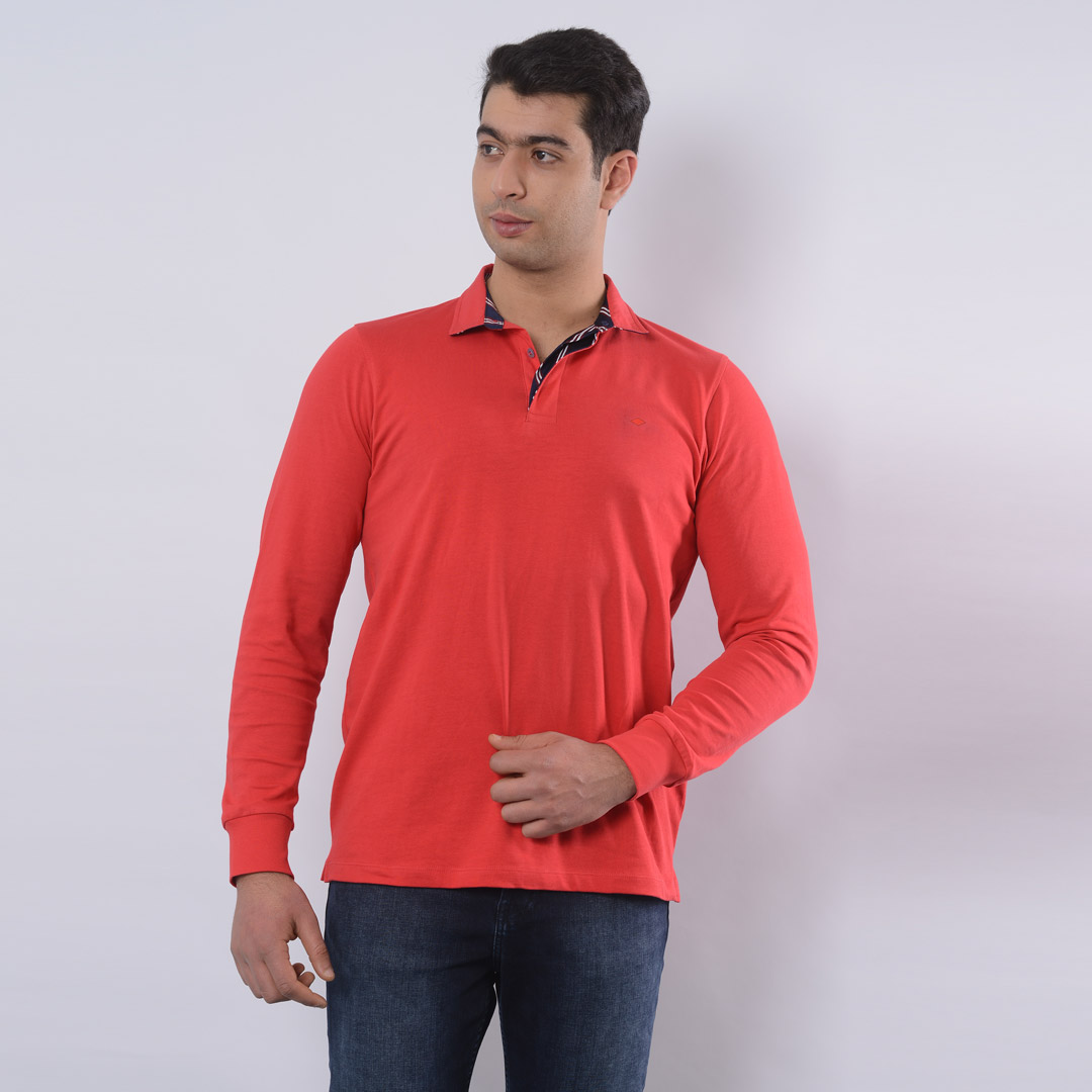 Lee Cooper – Polo Maille Ml – Rouge