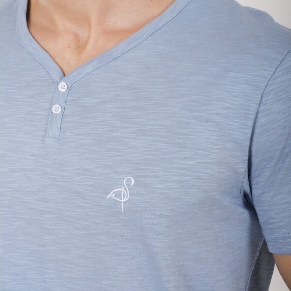 T shirt femme manches courtes en pique avec broderie 1 5