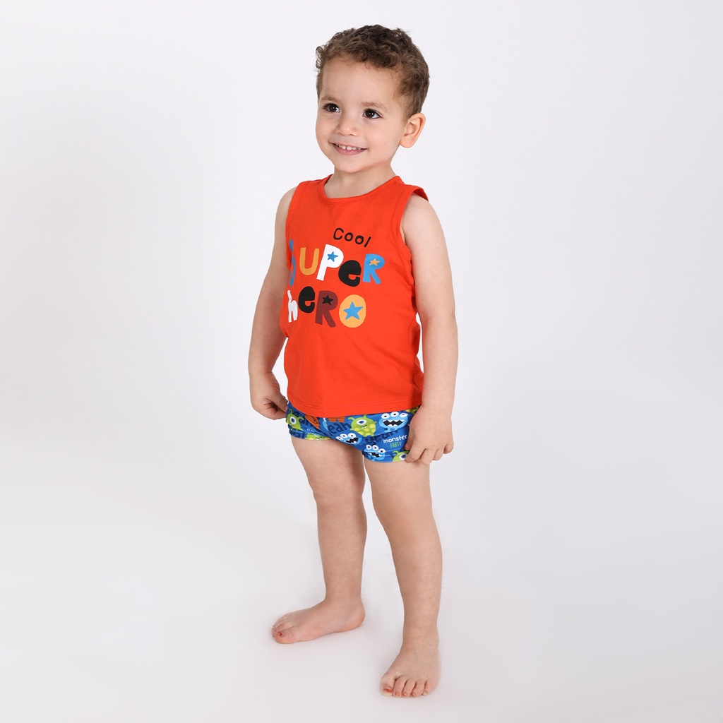 KONTAKT – Short de bain MONSTRES – Bleu