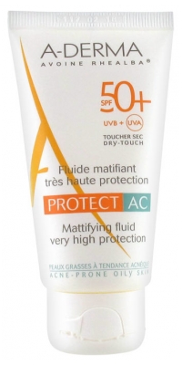 A-DERMA – Aderma Ecran Protect Fluide Mat Ac 40Ml Spf 50