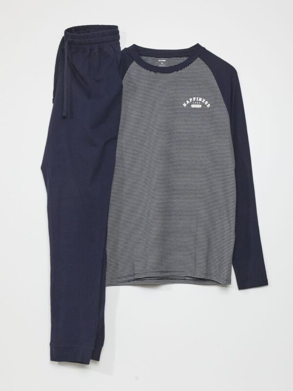 pyjama long en jersey 2 pieces bleu navy and91 2 frb1