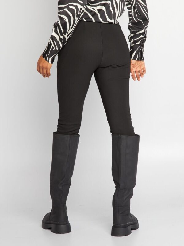 legging cotele a taille haute noir ajj50 1 frb3