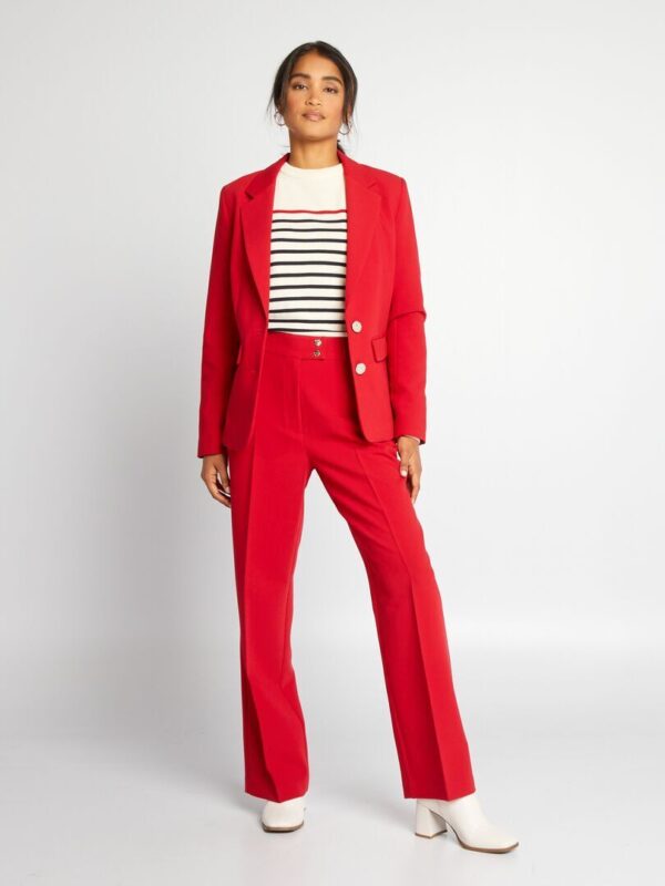 pantalon taille haute rouge ajj42 1 frb1