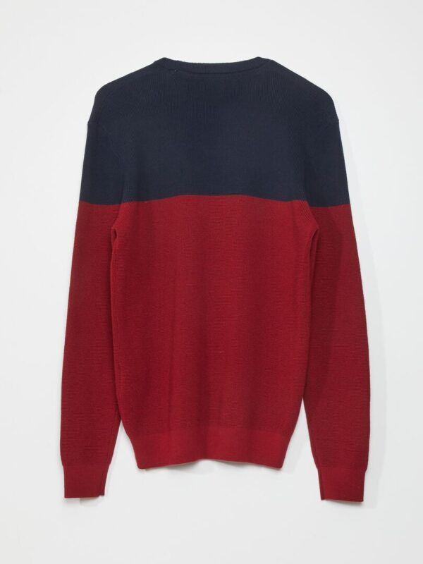 pull en maille rougebleu aiu70 4 frb2