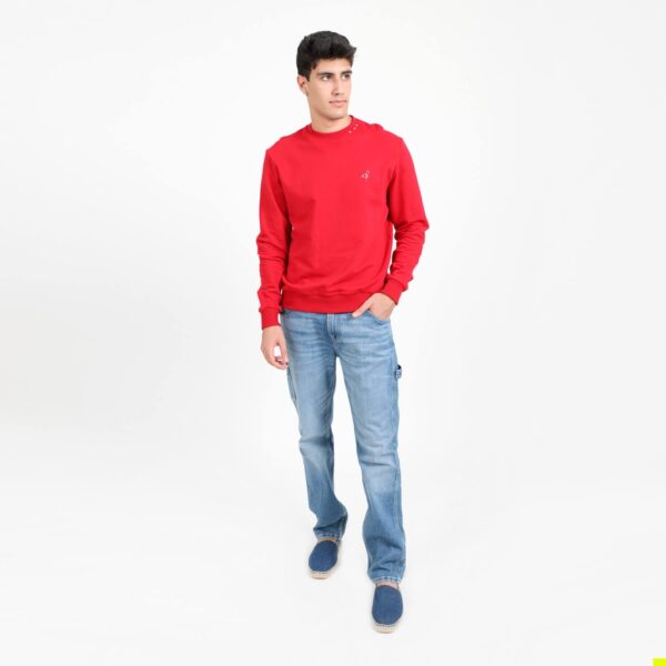 05 010 36 026 K049 XS Sweat homme avec broderie Rouge XS