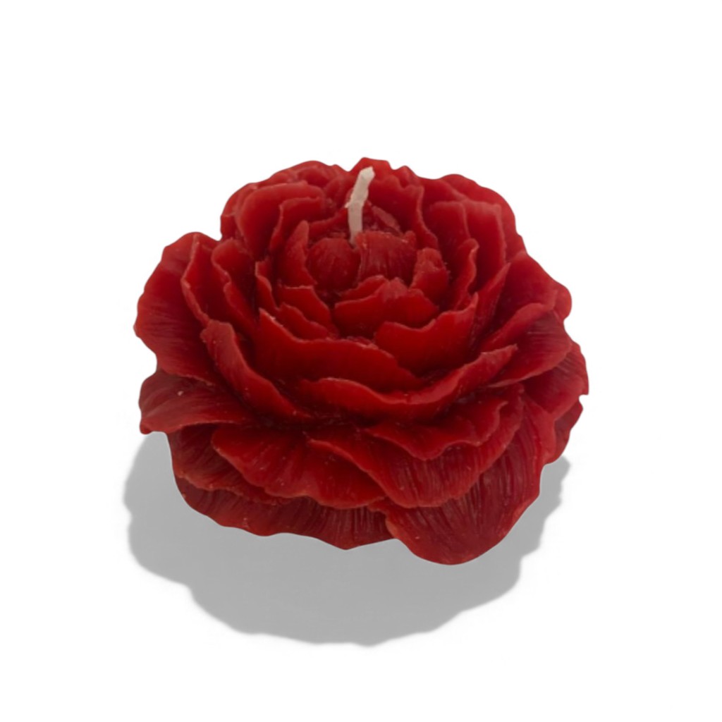 Bar à Bougies – Bougie Parfumée Pivoine – Rouge
