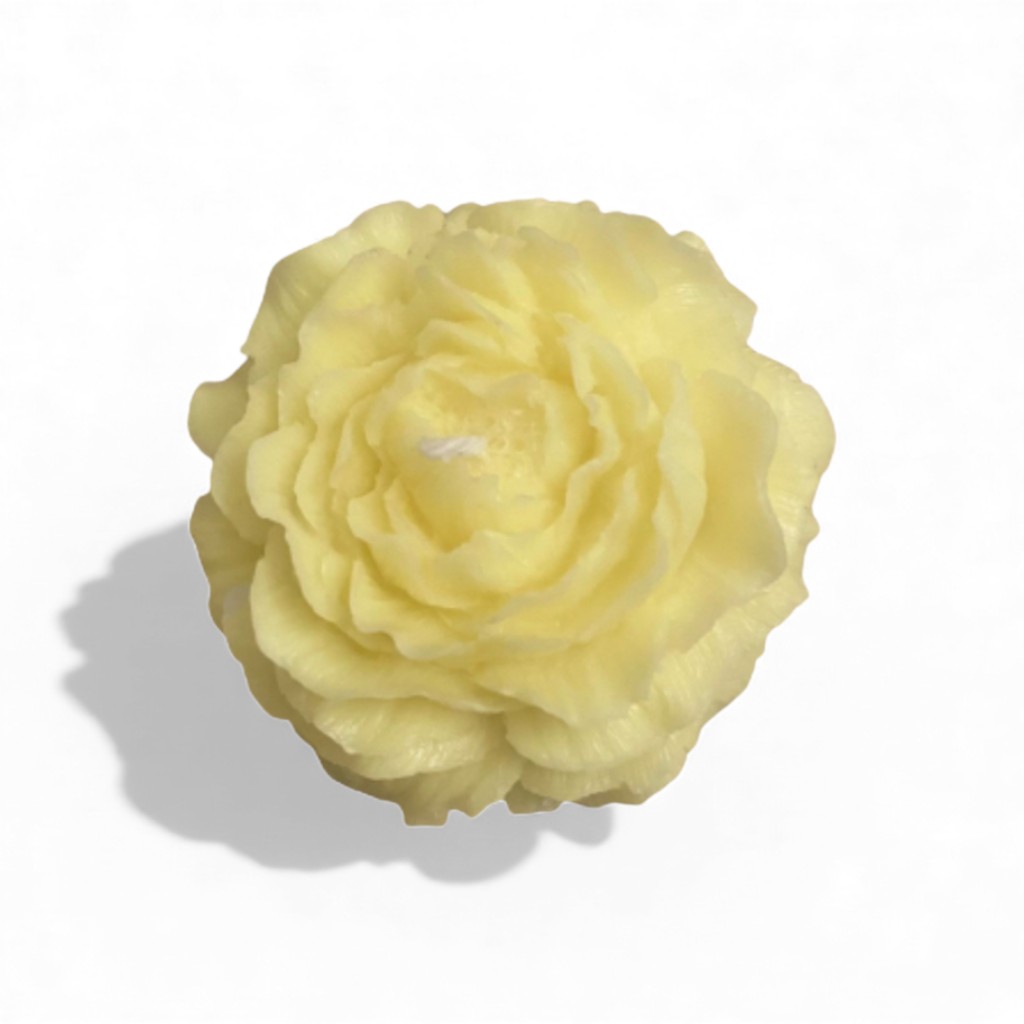 Bar à Bougies – Bougie Parfumée Pivoine- Jaune