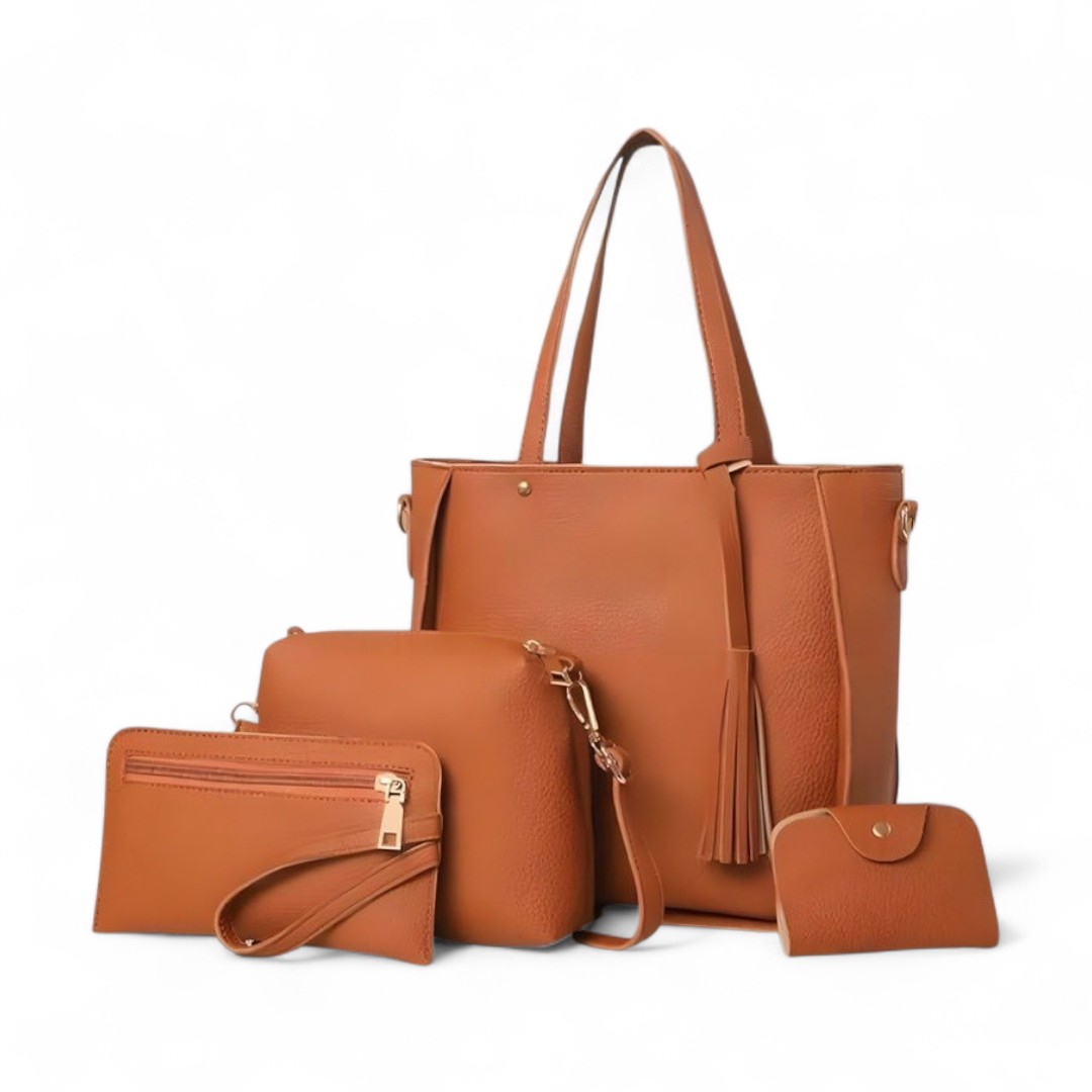 ZOOM FASHION – sac à main 4p – Marron