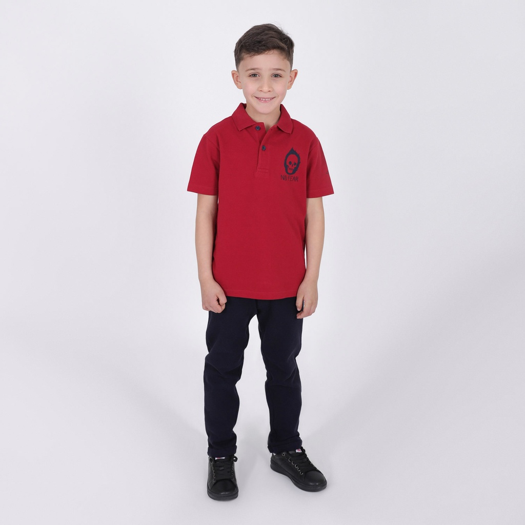 Kontakt – Chino garçon avec poche italienne – Marine