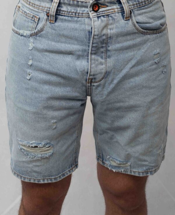 Ounce light blue denim short