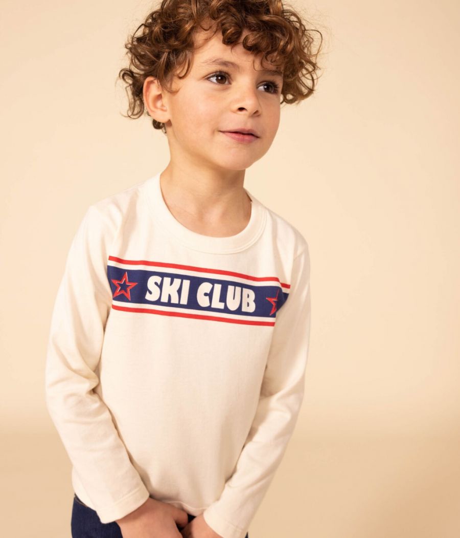 Tee-shirt Manches Longues Petit Bateau Bébé Garçon - 100% Coton - Boutons Épaule - Qualité Française