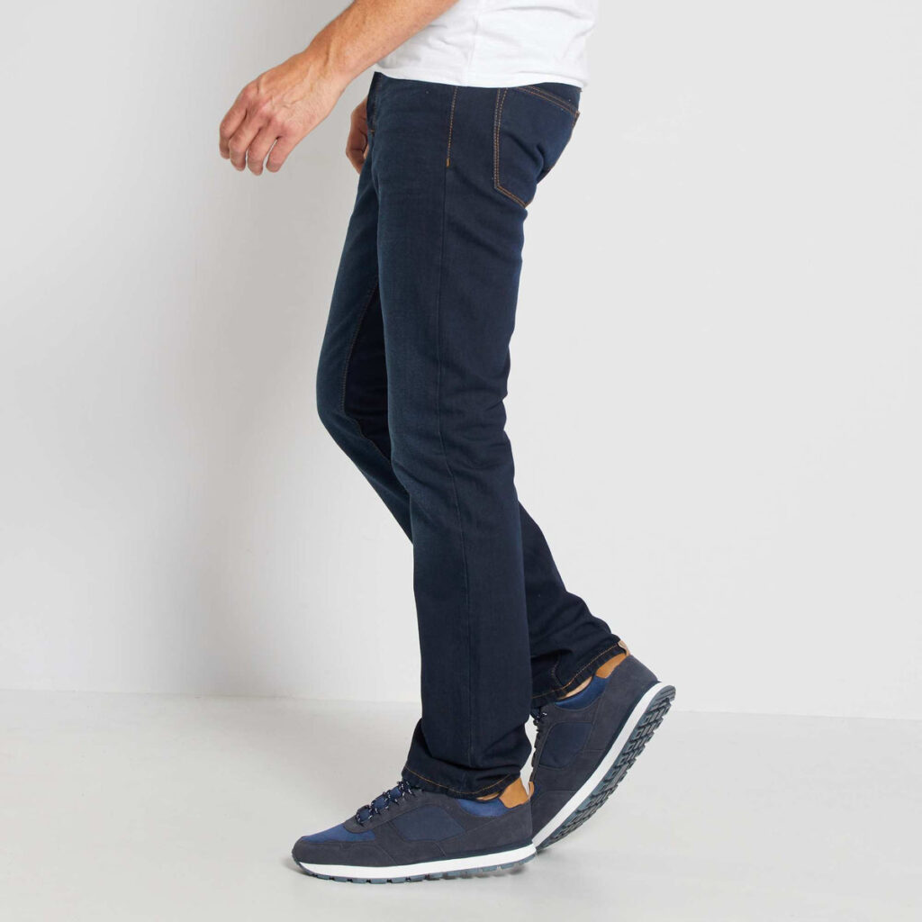 KIABI HOMME - Jean regular L34 bleu indigo - DARK INDIG - Drest