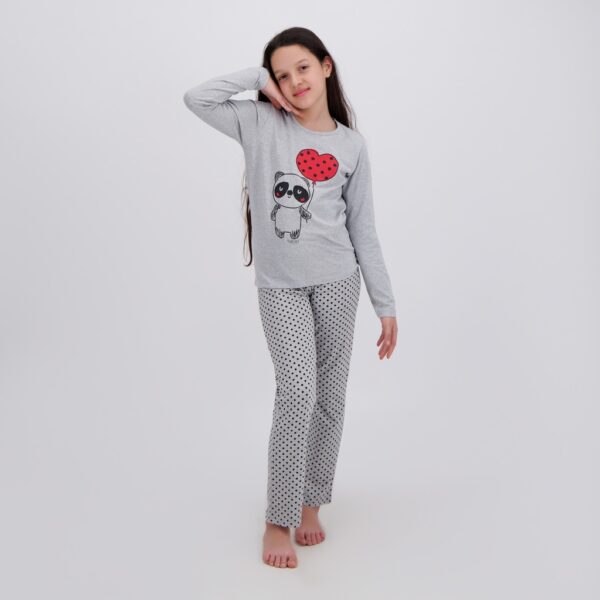 05 010 16 270 K813 6 7A Pyjama fille manches longues PANDA 6 7A