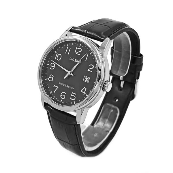 Montre Casio MTP-V002L-1B - Analogique Quartz Pour Homme - Bracelet Cuir Noir - Classique Neuf