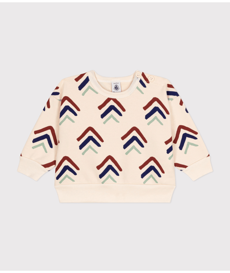Tee-shirt Manches Longues Petit Bateau Bébé Fille - 100% Coton Bio - Imprimé Oiseaux - Col Bateau