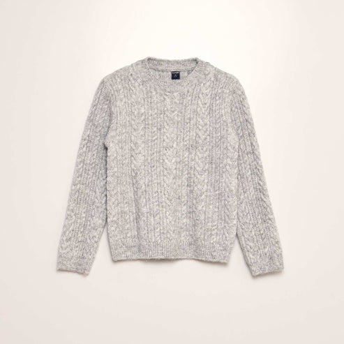 Kiabi Pull en tricot col rond Gris Drest
