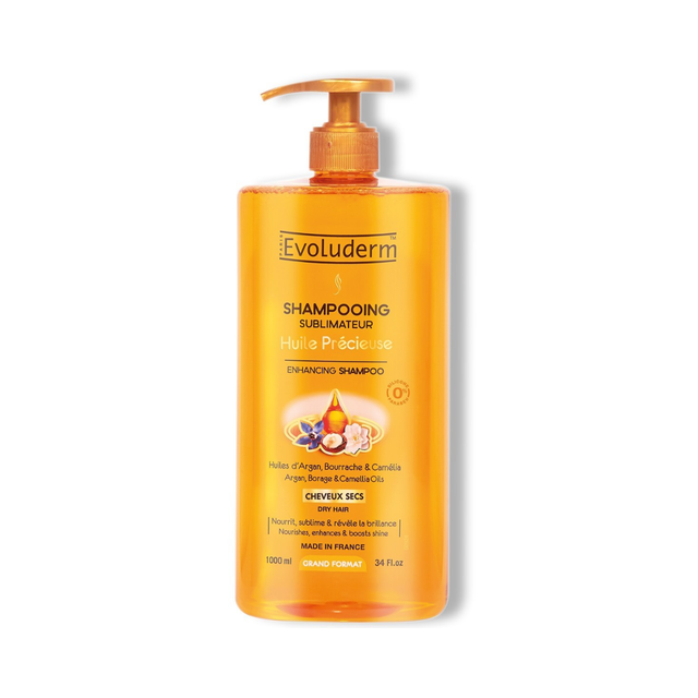 Evoluderm - Shampoing Sublimateur Huile Précieuse Sans Silicone 1 Litre