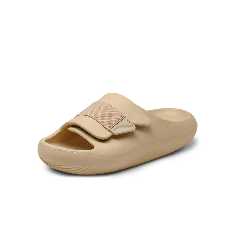 Crocs -Claquettes de récupération Crocs Mellow Luxe - Beige 4