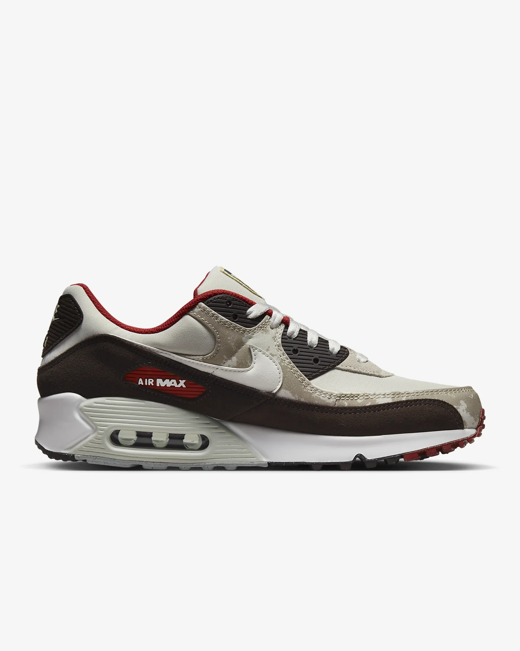 Nike Homme – Nike Air Max 90 SE – Os clair/Kaki/Marron velours/Blanc sommet - Nike