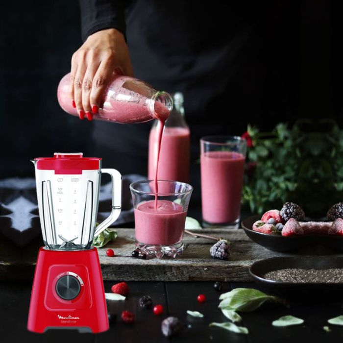 MOULINEX - Blender moulinex lm420510 blendforce 600w - Rouge 7
