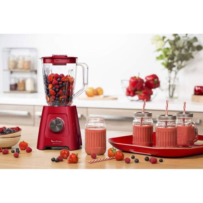 MOULINEX - Blender moulinex lm420510 blendforce 600w - Rouge 8