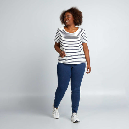 Jegging Bleu Kiabi Jegging Taille Haute Jean Flare/bootcut à