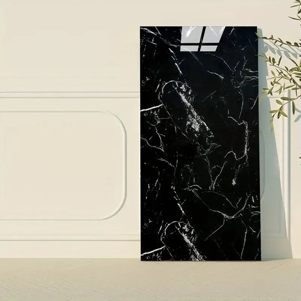 10 Carreaux muraux autocollants en vinyle NOIR