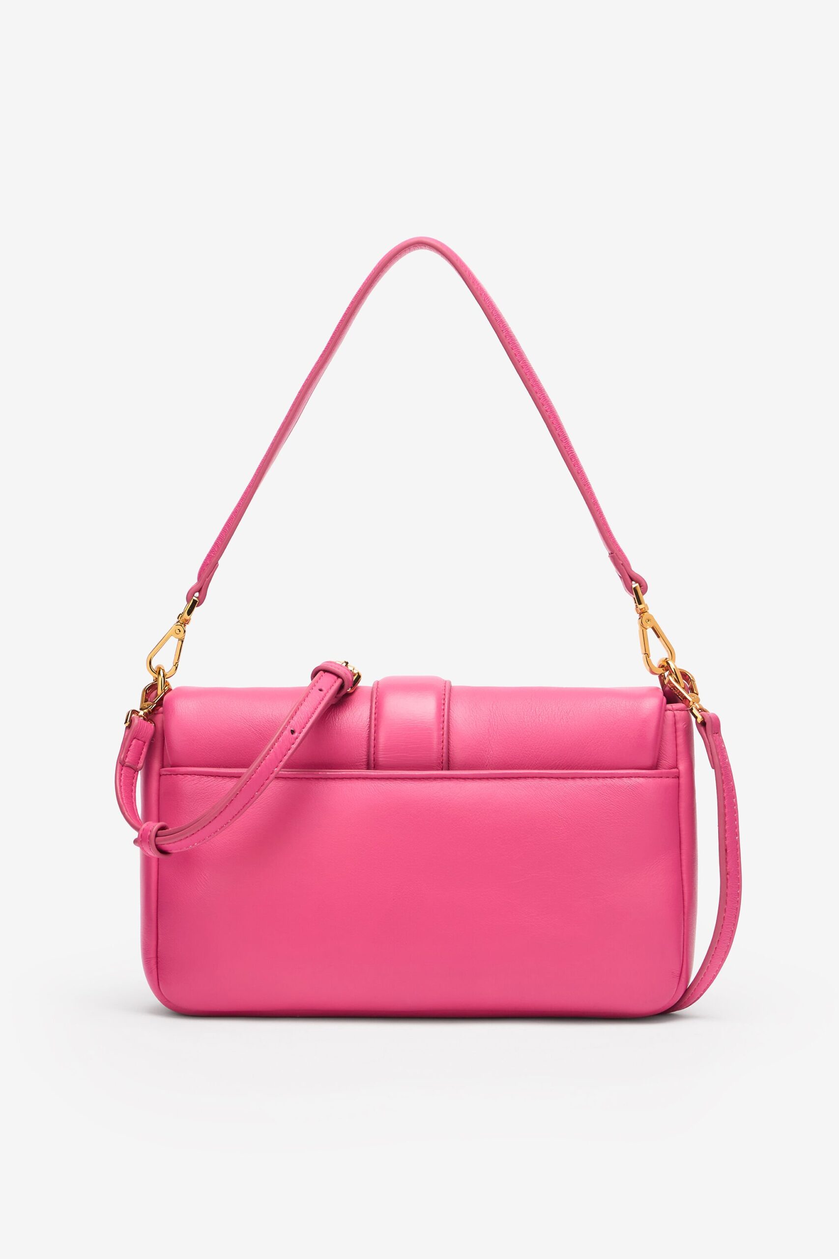 Just Cavalli  - Sac Carre Moyenne Taille Vernis Snake Rose 2