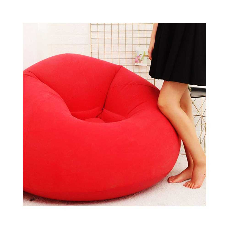 NEST - Pouf gonflable portatif rouge avec pompe à air gratuit pg-111 4