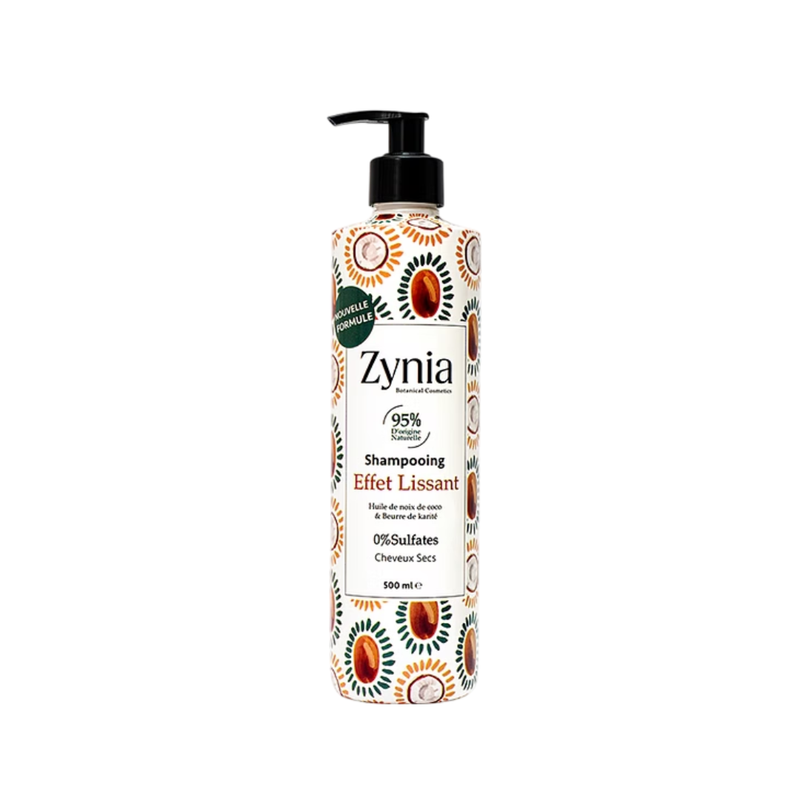 Zynia – Shampoing Effet Lissant Karite & Coco 500Ml