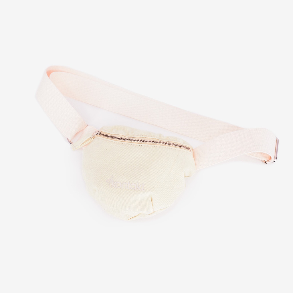 Kontakt – Mini Sac Banane Unisexe en jeans – Rose Clair