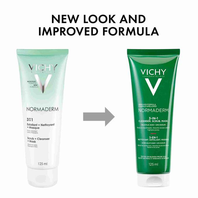 Vichy - Normaderm 3En1 Exfoliant Nettoyant  Masque 125Ml 2