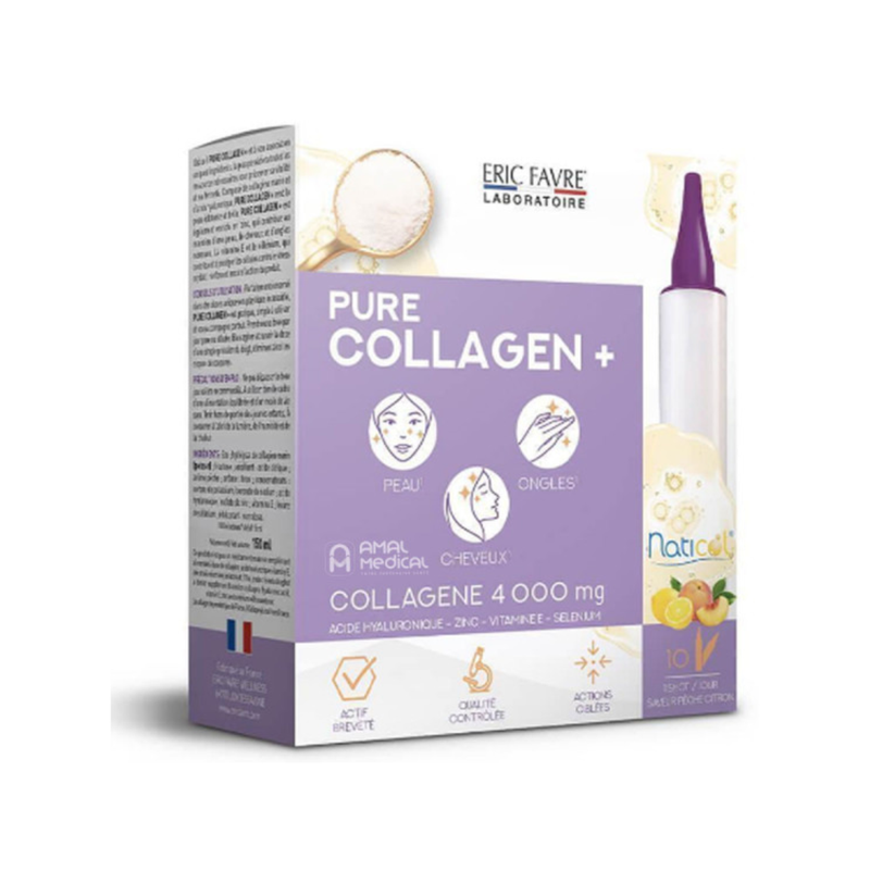 Eric Favre – Pure collagène plus 10 Ampoules de 15ml