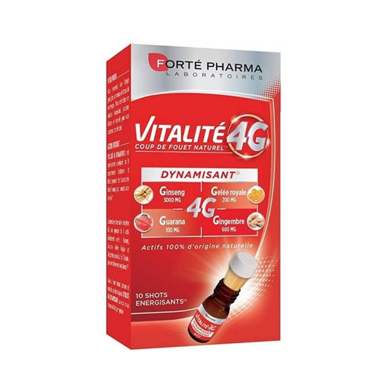 Forté Pharma – Vitalité 4G Dynamisant 10 Shots