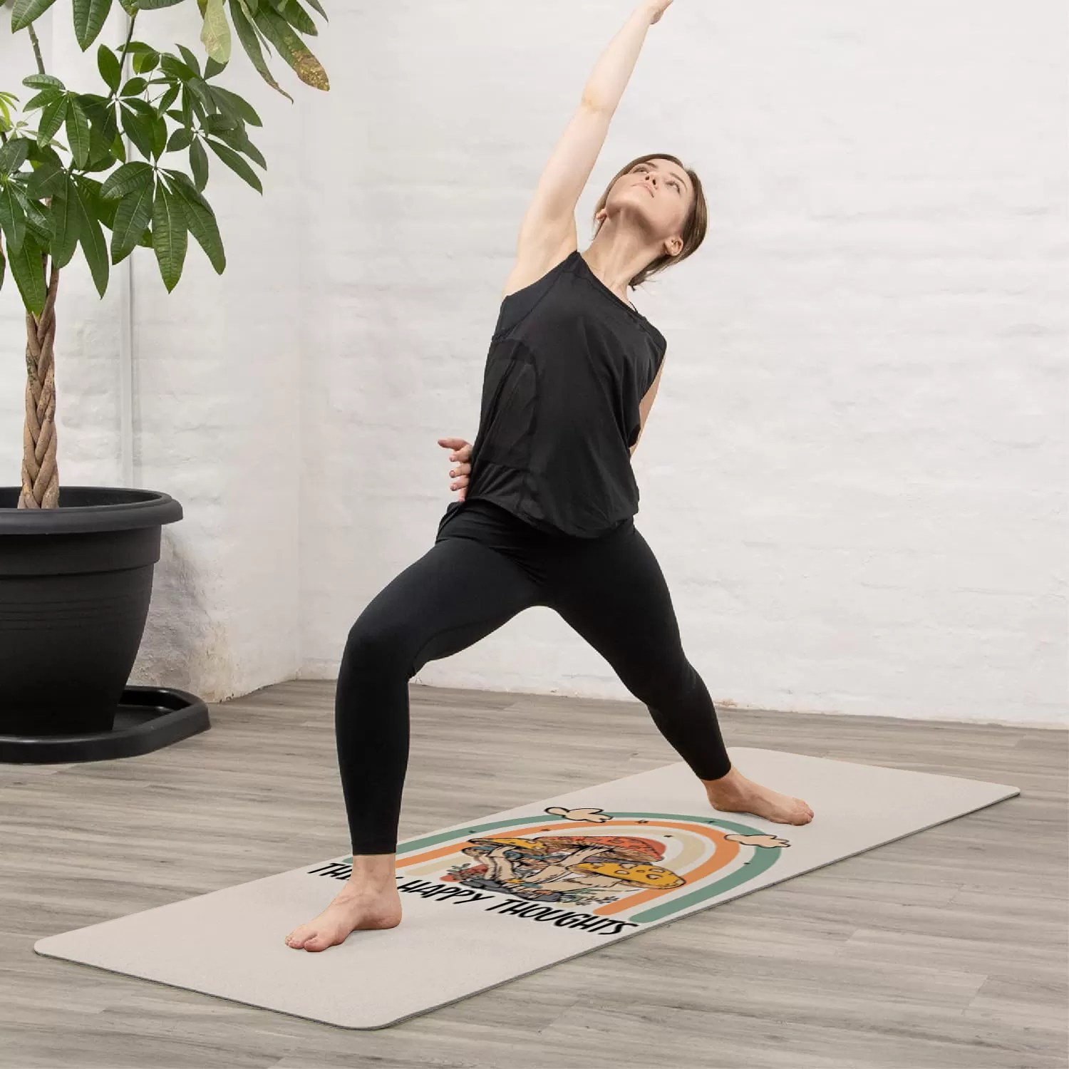 DUO ACCESSORIES - Tapis Yoga Think Happy Thoughts 2