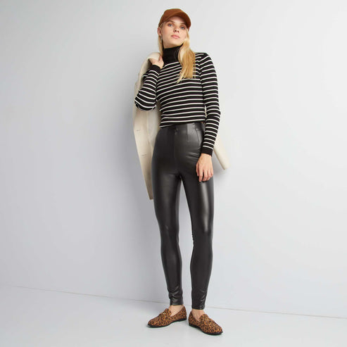 Kiabi Legging en simili noir Drest