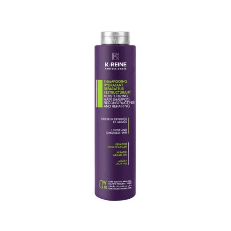 K-Reine – Shampooing Sans Sulfate Hydratant Reparateur Restructurant 500 Ml